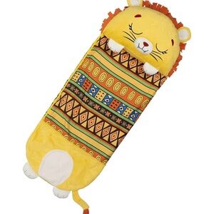 Happy Nappers Pillow & Sleepy Sack-Comfy, Cozy, Compact, Super Soft, Warm Lion
